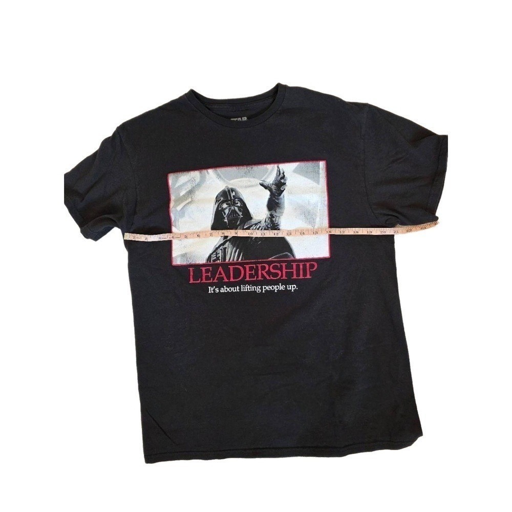 Star Wars Black Short Sleeves‎ Graphic Print Text Quote Casual Tee Shirt Large - Picture 6 of 10